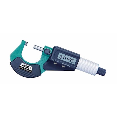 Insize Electronic Outside Micrometer Set, 0-4"/0-100Mm 3109-44E